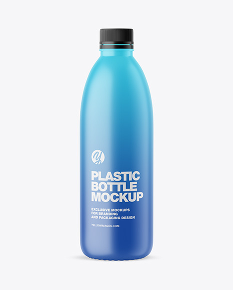 Matte Plastic Bottle Mockup