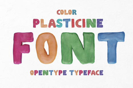 Color Plasticine Font