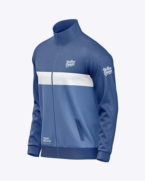 Long Sleeve Track Jacket Mockup