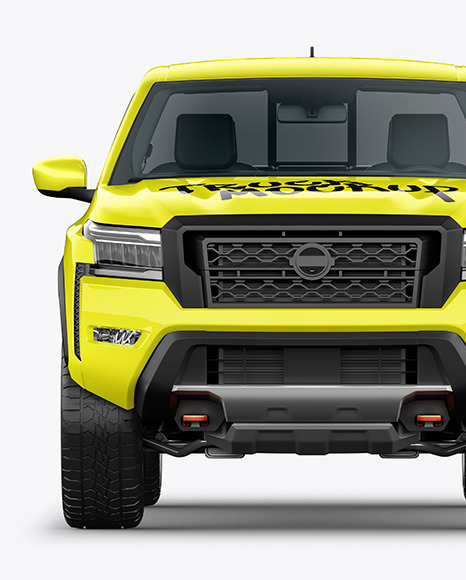 Pickup Truck Mockup - Front View