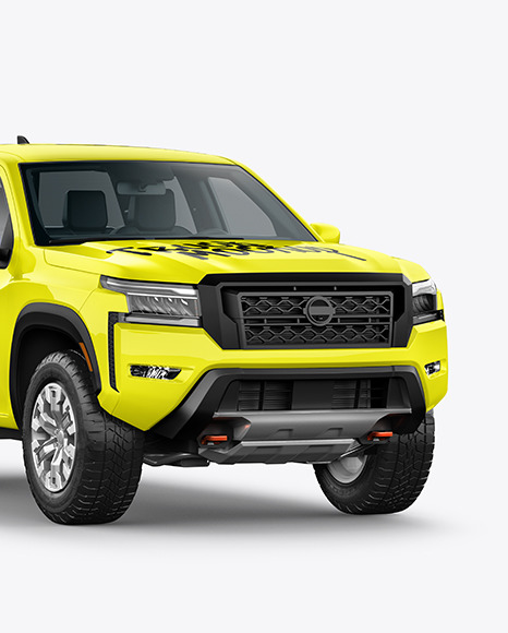 Pickup Truck Mockup - Half Side View