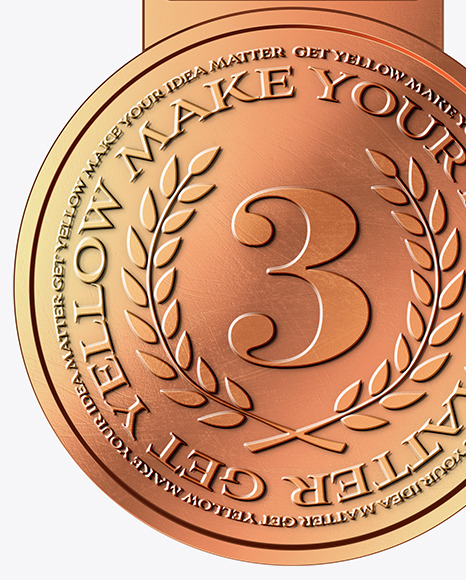 Bronze Medal Mockup