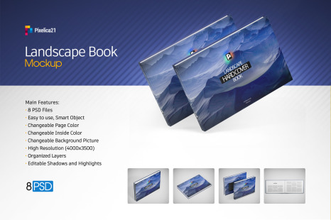 Landscape Book Mockup