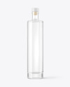 500ml Clear Glass Vodka Bottle Mockup