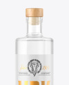 500ml Clear Glass Vodka Bottle Mockup