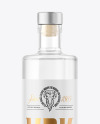 500ml Clear Glass Vodka Bottle Mockup