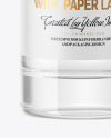 500ml Clear Glass Vodka Bottle Mockup