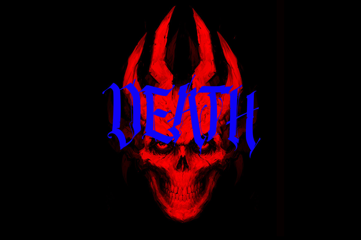 Gothic modern font!