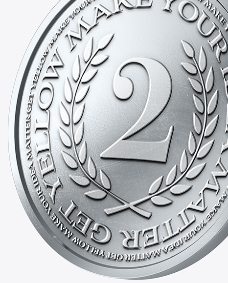 Silver Medal Mockup - Free Download Images High Quality PNG, JPG