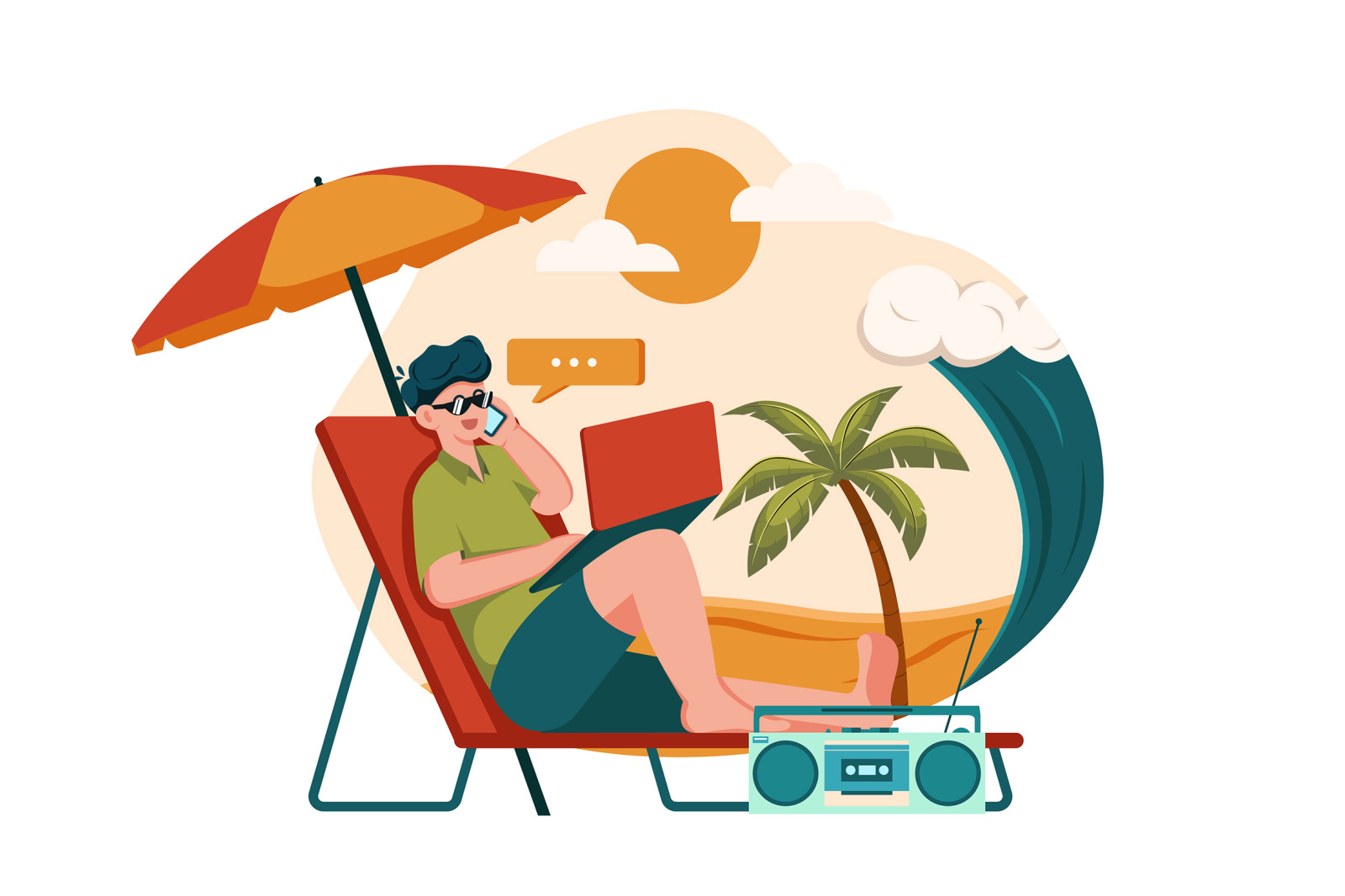 M557_Remote Work Illustration Pack