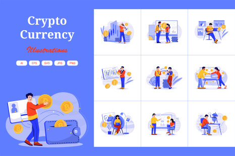 M523_Cryptocurrency Illustration Pack