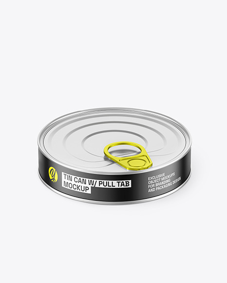 Matte Tin Can Mockup