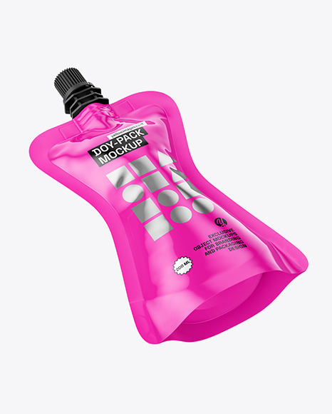Glossy Doy-Pack Mockup