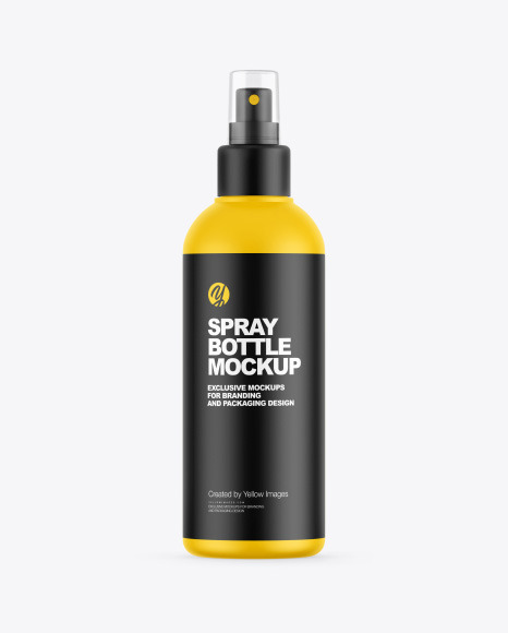Matte Cosmetic Spray Bottle Mockup