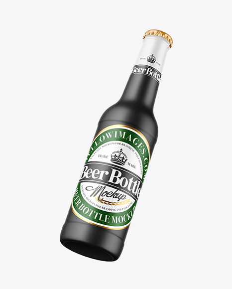 330ml Ceramic Beer Bottle Mockup