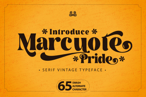 MARCUOTE PRIDE - VINTAGE SERIF FONT