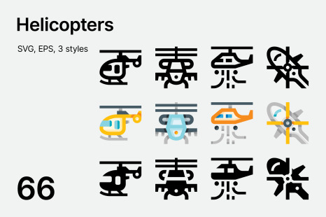 Helicopter Icons