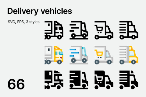 Delivery Vehicle Icons