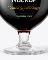 Tulip Glass With Stout Beer Mockup
