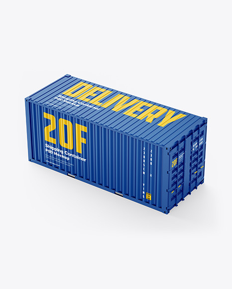 20F Shipping Container Mockup