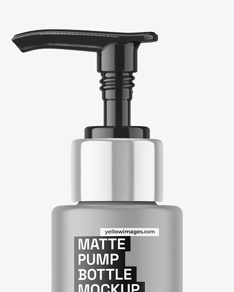 Matte Pump Bottle Mockup