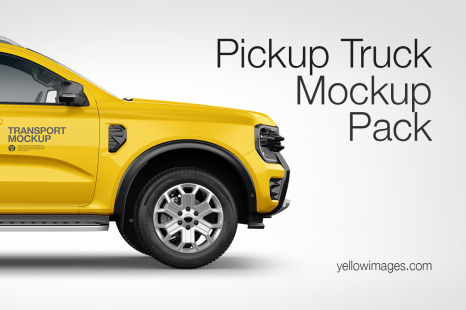 Pickup Truck Mockup Pack