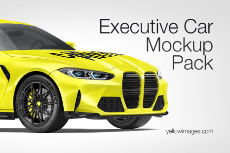 Compact Executive Car Mockup Pack