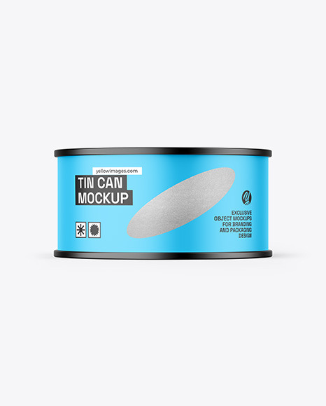 Tin Can w/ Matte Finish Mockup