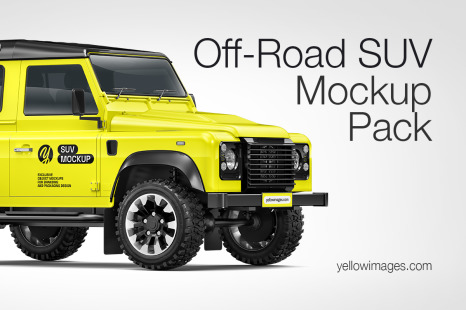 Off-Road SUV Mockup Pack