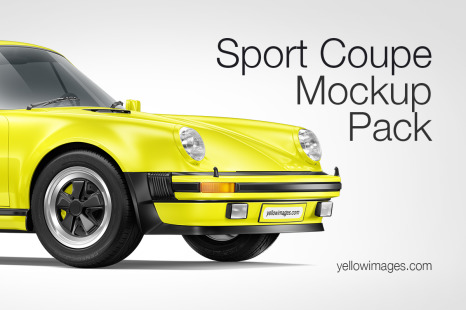 Sport Coupe Car Mockup Pack