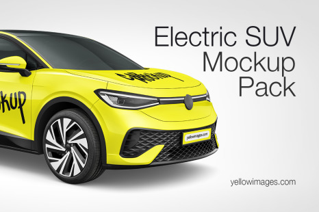 Electric Crossover SUV Mockup Pack