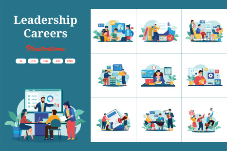 M570_Leadership Careers Illustration Pack