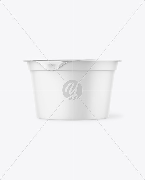 Matte Yogurt Cup Mockup