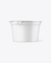 Matte Yogurt Cup Mockup