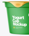 Matte Yogurt Cup Mockup