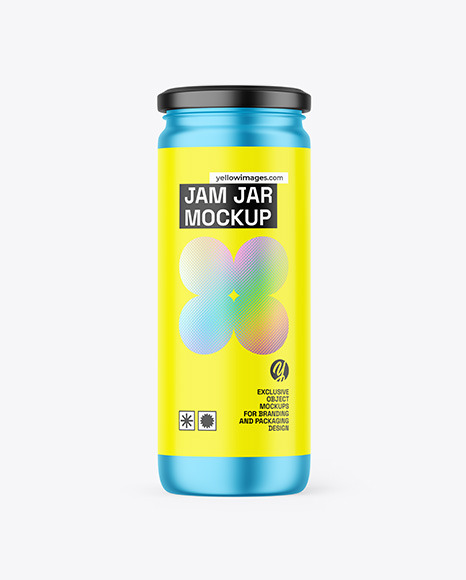 Metallized Jar Mockup