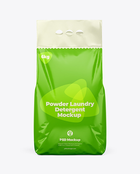 Glossy Package Mockup - Front View