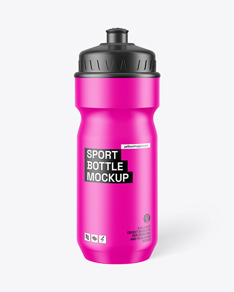 Matte Sport Bottle Mockup