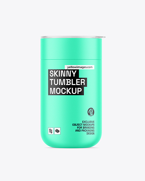 Textured Skinny Tumbler Mockup
