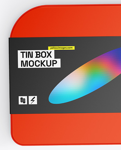 Matte Tin Box Mockup