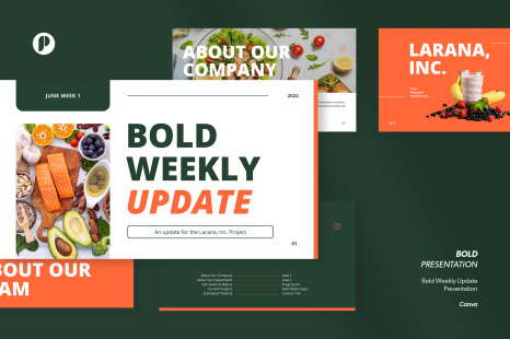 White Bold Weekly Update Presentation