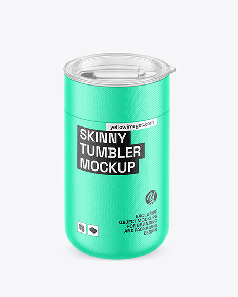 Textured Skinny Tumbler Mockup