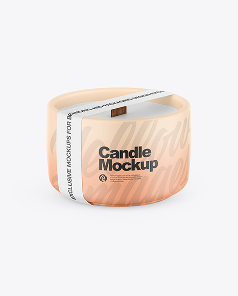 Matte Candle Mockup