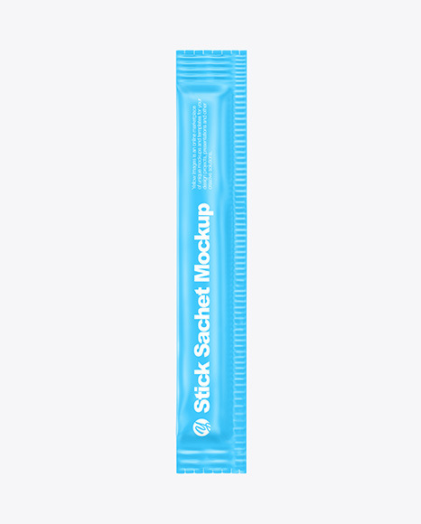 Matte Stick Sachet Mockup