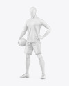 Soccer Player Mockup - Half Side View