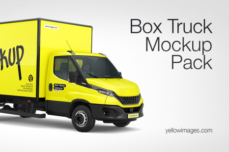 Box Truck Mockup Pack