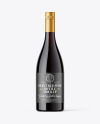 Red Wine Bottle Mockup
