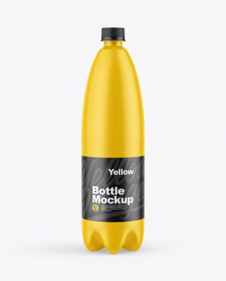 Matte Plastic Bottle Mockup