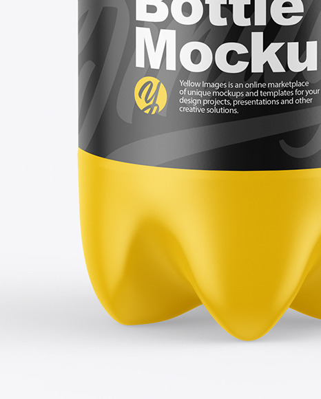 Matte Plastic Bottle Mockup
