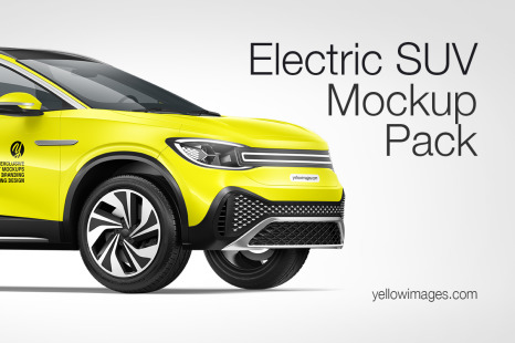 Electric Crossover SUV Mockup Pack